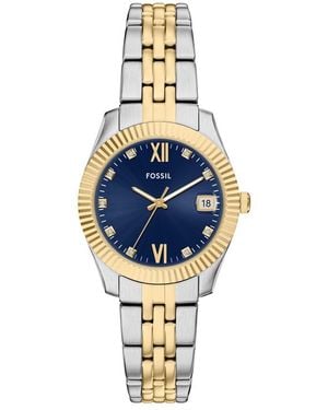 Fossil Scarlette Three-hand Two-tone Stainless Steel Watch - Metallic