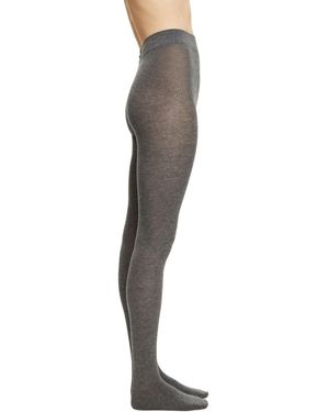 Esprit Plain W Ti Cotton Wool Thick Plain 1 Pair Tights - White