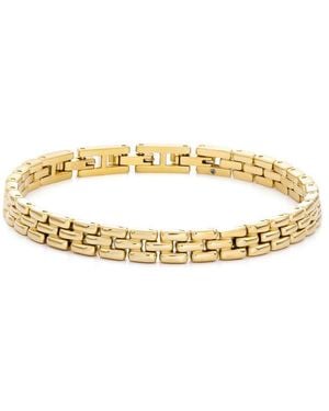 Fossil Armband aus Edelstahl oder Leder mit Faltverschluss - Mettallic