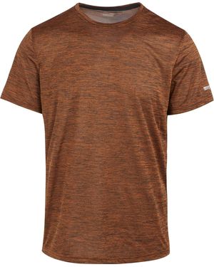 Regatta S Fingal Edition Quick Drying Wicking T Shirt - Brown