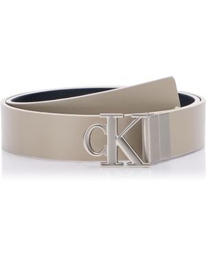 Calvin Klein Jeans Mono Pl Rev Lthr Belt 30mm K60k612288 - Black