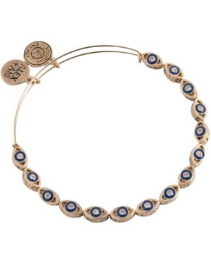 ALEX AND ANI Untamed Evil Eye Beaded Bangle - Metallic