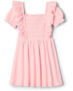 Amazon Essentials X Sofia Grainge Vestido de Punto Bordado Niña - Rosa