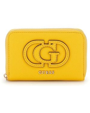 Guess Calebra SLG Medium Zip Around Wallet M Marigold - Gelb