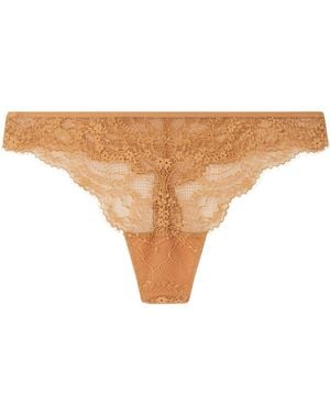 Women'secret Tanga Colección Autumn Rose - Neutro