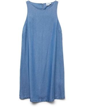Vero Moda Vmfleur Sl Short Dress Ga - Blau