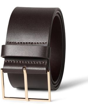 Amazon Essentials Wide Leather Belt - Black
