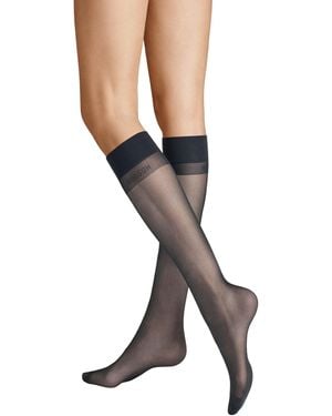 Hudson Jeans Soft Matt 20 Druckfreier Bund Knee-high Socks - Black