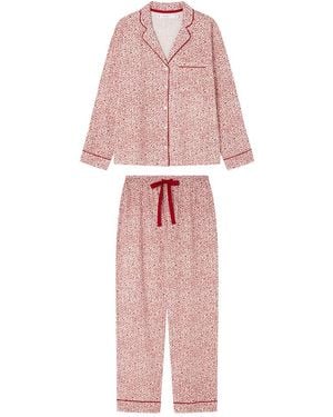 Women'secret Pijama Masculino de ga Larga Colección Multilicense Campus - Rosa