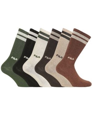 Fila Calzino da uomo Sport – Set di 6 calzini alti da - Verde