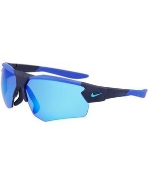 Nike Occhiali da Sole CLOAK DUO EV24036 410 MATTE OBSIDIAN/BLUE MIRROR 71/09/130 Uomo - Nero