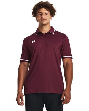 Under Armour S Team Tipped Polo - Red