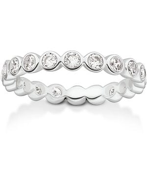 Thomas Sabo Ring Stone Baguette Cut - White