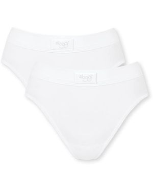 Sloggi Donna Double Comfort Tai 2P - Bianco