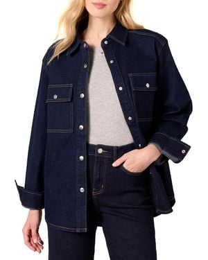 Amazon Essentials Oversized-fit Heavyweight Denim Shirt Jacket - Blue