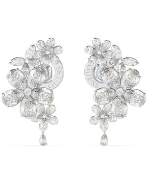 Guess Lily Earrings In Turquoise Steel - White