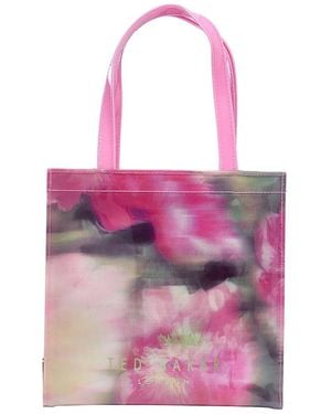 Ted Baker Drewcon Pink Small Blurred Floral Printed Icon Bag
