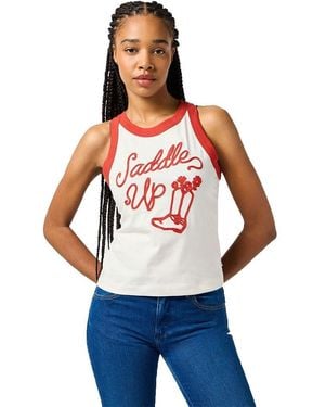 Wrangler Ringer Tank T-shirt - White