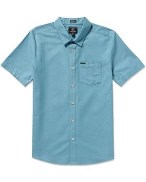Volcom Everett Oxford Short Sleeve Shirt - Blue