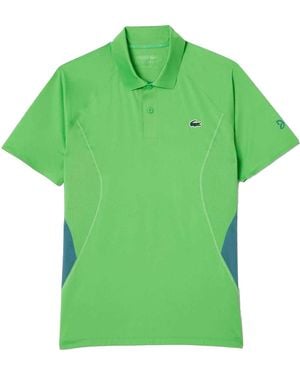 Lacoste S Novak Djokovic Regular Tennis Polo Shirt - Green