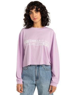Billabong Long Sleeves T-shirt For - Long Sleeves T-shirt - Purple