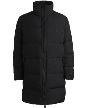 HUGO Langmantel Magnus2441 (1-tlg) - Schwarz