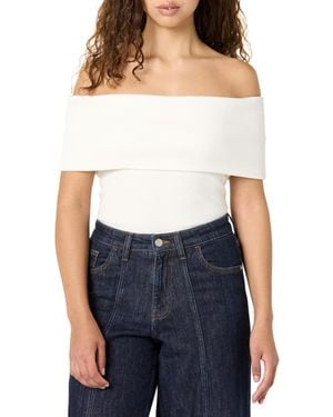 The Drop 's Jan Off The Shoulder Knit Top - Blue