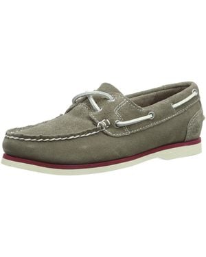 Timberland S Ek Clasc Boat Wmgry Grey Moccasins Grey Grau - Black