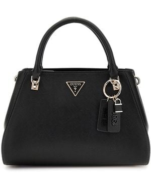 Guess Noelle II Luxury Satchel Black - Schwarz