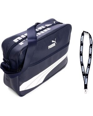 PUMA Borsa – Borsa a tracolla – Campus Reporter Retro Bag – Portachiavi - Blu