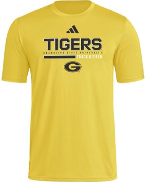adidas S Pregame Short Sleeve T-shirt - Yellow