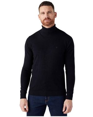 Wrangler Roll Neck Knit Sweater - Schwarz