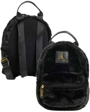 Nike Jordan Jordan 2a9006-023 Jag Faux Fur Mini Backpack - Black