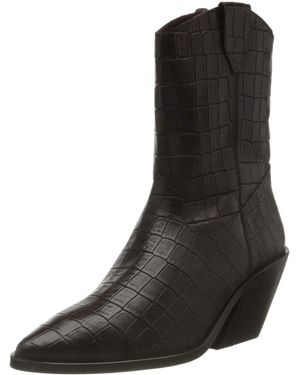 Vero Moda Vmsibea Leather Boot Ankle - Black