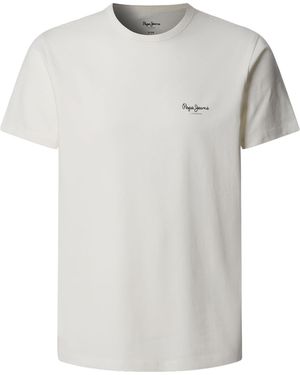 Pepe Jeans Original Basic 3n T-shirt - Wit