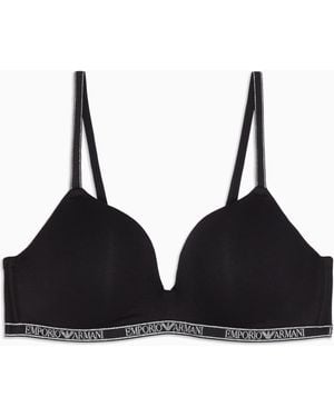 Emporio Armani Gepolsterter Triangle BH für - Schwarz