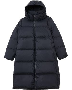 Tommy Hilfiger Abrigo de plumas Mujer Casual Down Hood Coat impermeable - Azul