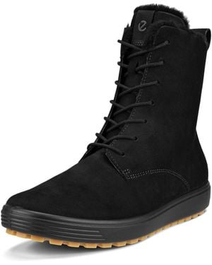 Ecco Soft 7 Tred Shearling Ankle Boot Size - Black