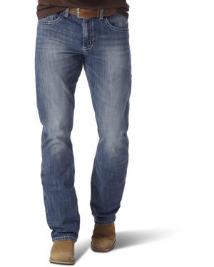 Wrangler Mens 20x No. 42 Vintage Boot Cut Jeans - Blue
