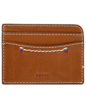 Fossil Tremont Card Case Brown Leather For S Ml4570222