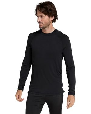 Mountain Warehouse Keep The Heat Mens Thermal Top - Lightweight, Isotherm & Moisture Wicking Baselayer - Winter Camping, - Black