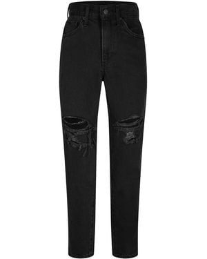 Levi's High Waisted Mom Jeans - Black