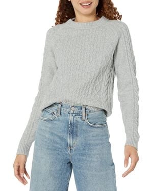 Amazon Essentials Pullover mit Zopfmuster - Grau