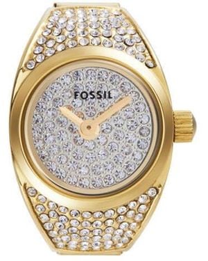 Fossil Analog Quartz Watch With Stainless Steel Strap Es5392 - Metallic