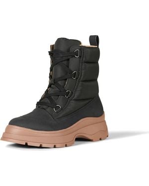 Amazon Essentials Lace-up Puffer Boot - Black