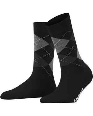 Esprit Burlington Covent Garden W So Cotton Patterned 1 Pair Socks - Black