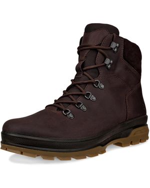 Ecco Rugged Track Plain Toe High Waterproof Hiking Boot - Black