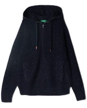 Benetton Jacke C/CAPP M/L 1kbau5013 Strickjacke - Blau