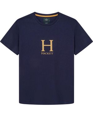 Hackett Heritage H Tee T-shirt - Blue