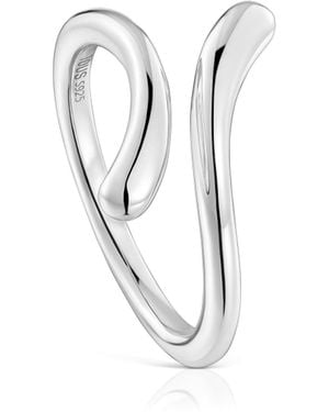 Tous Offener Ring aus Sterlingsilber - Weiß